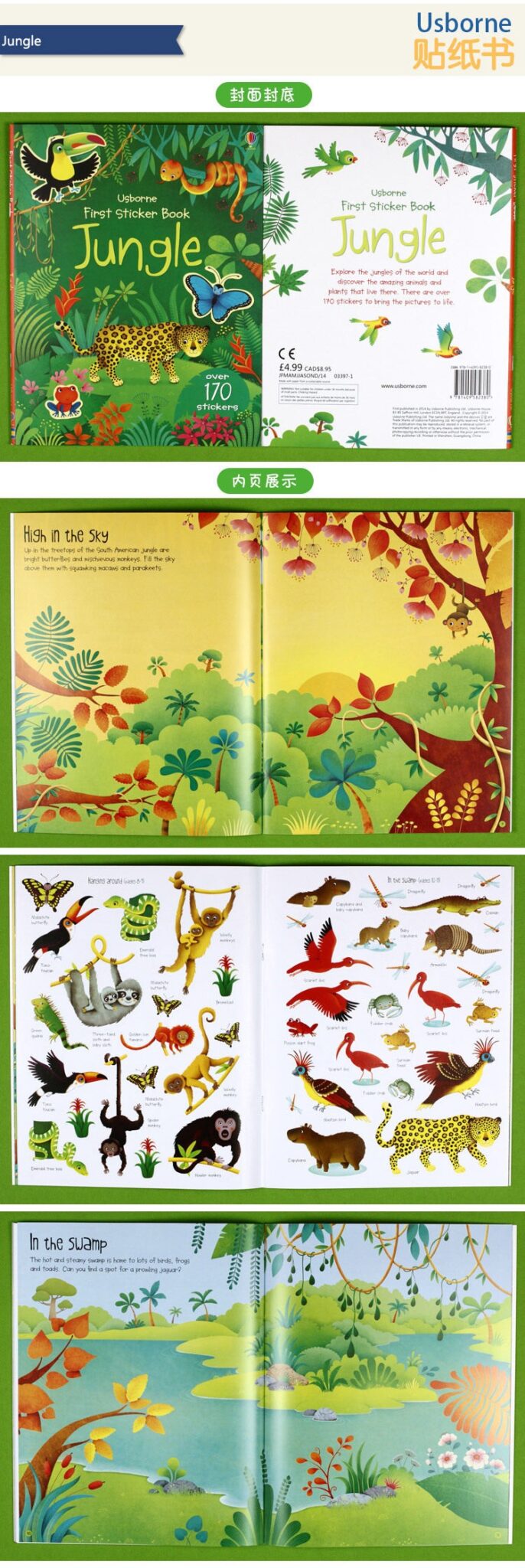 First Year Sticker Book Early Educational Kids Sticker Book, Parent‑Child Interactive Scene ...